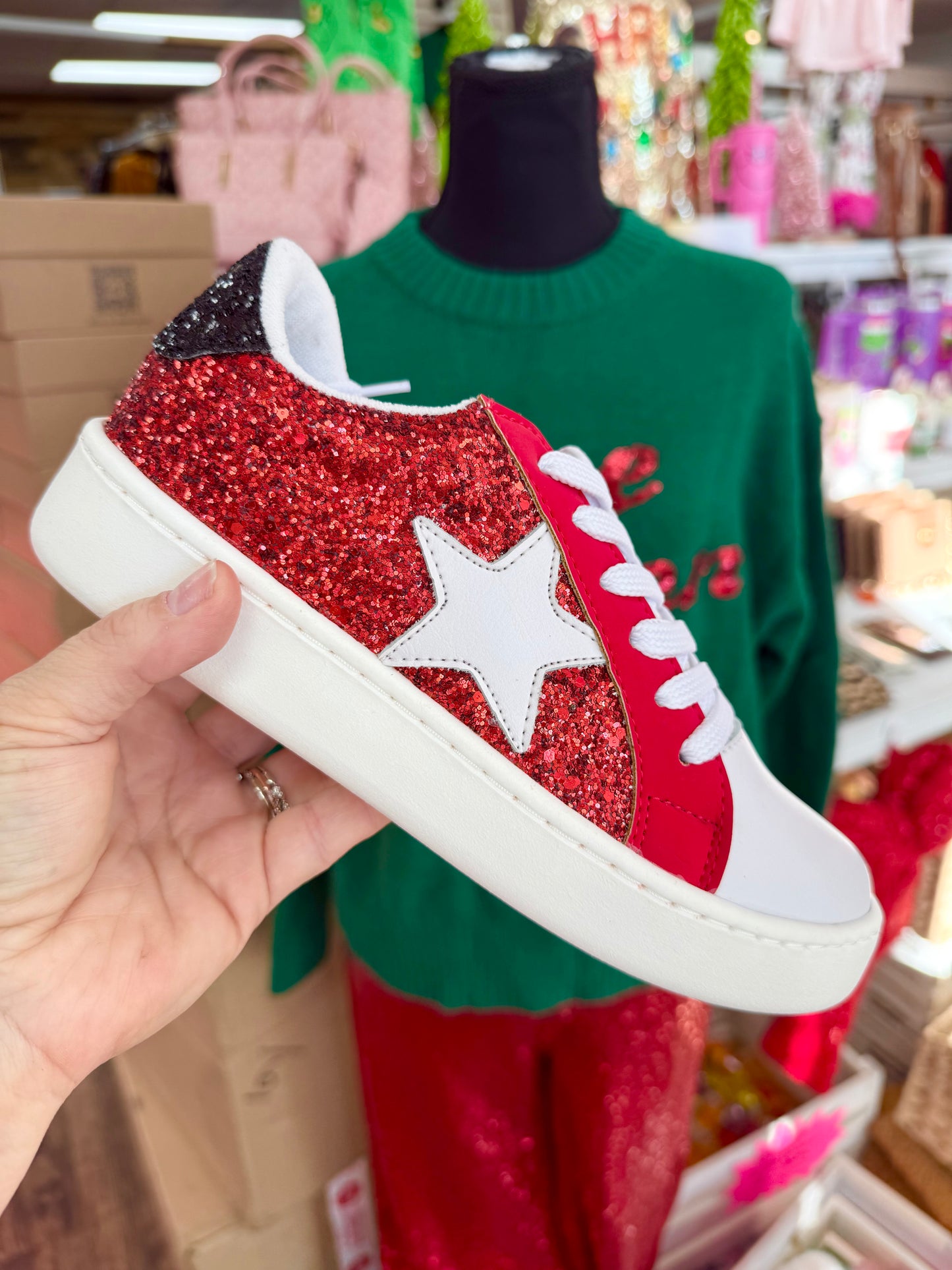 Women’s Red & Black Tennis Shoes