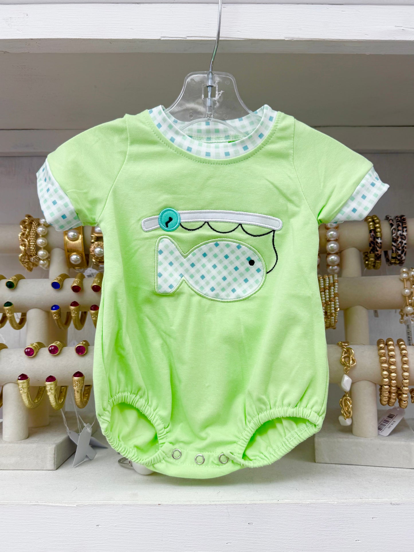 Boy’s Green Fish Romper