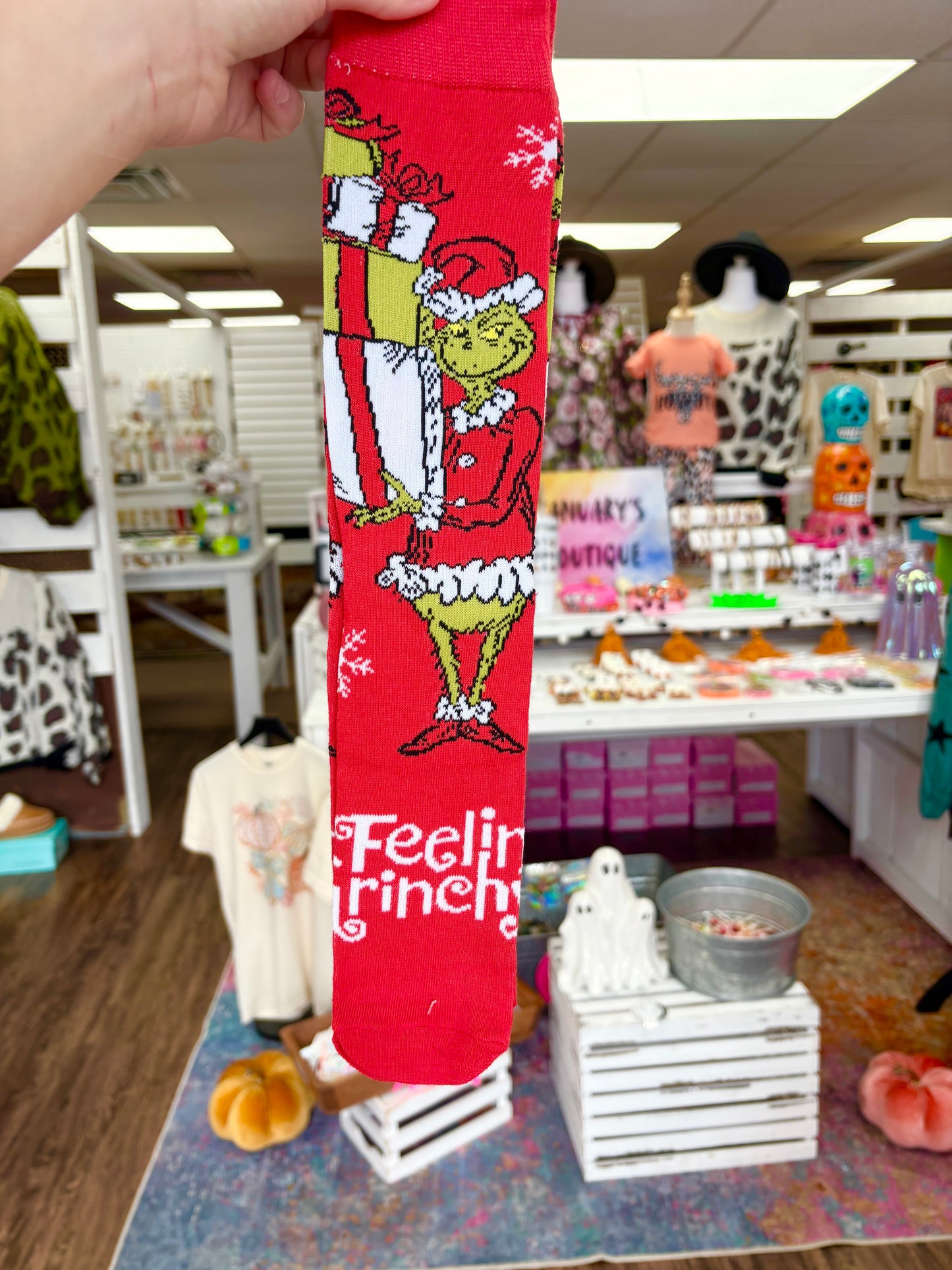 Feeling Gr*nchy Gr*nch Socks