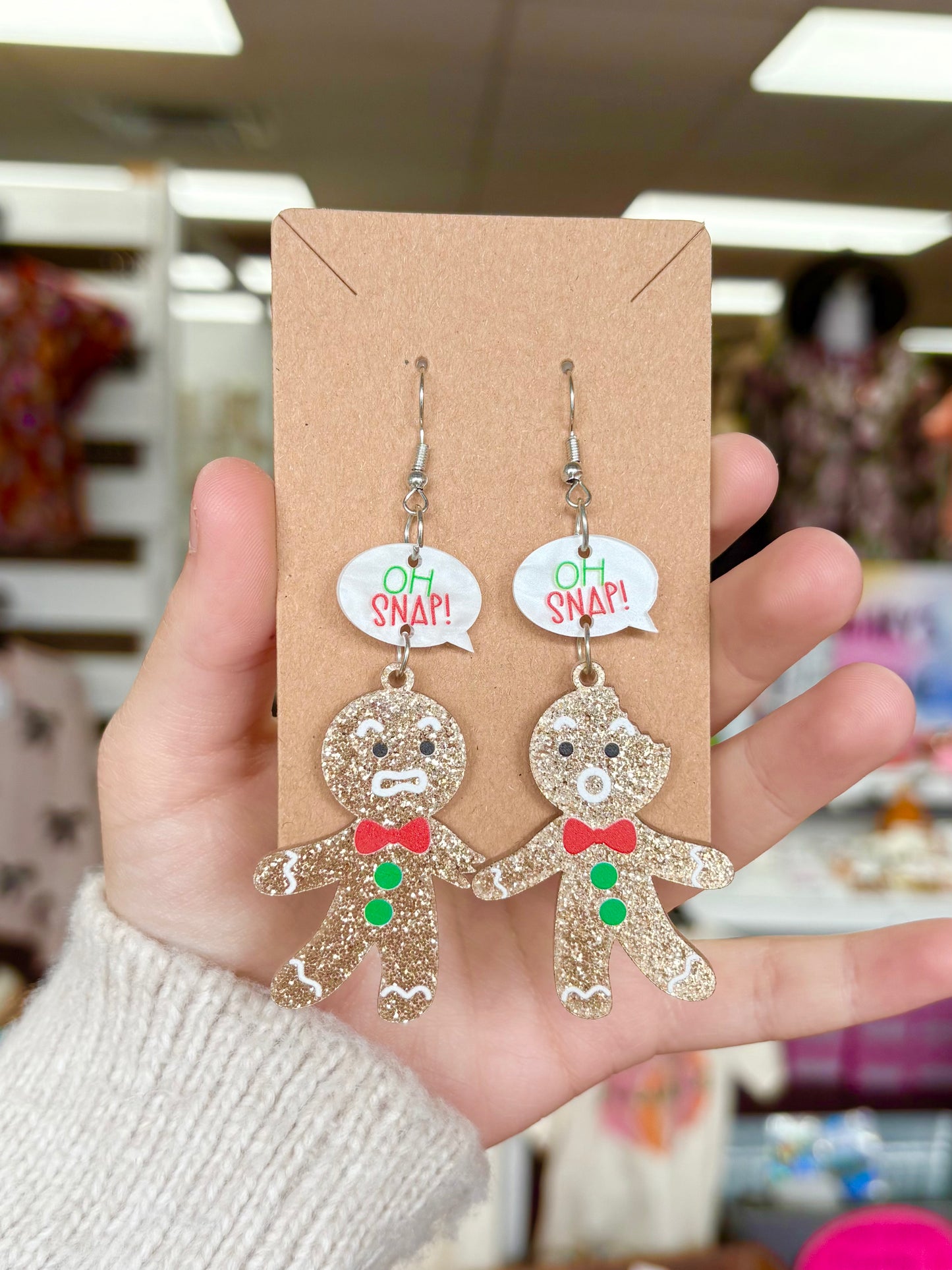 KK Gingerbread Man Earrings