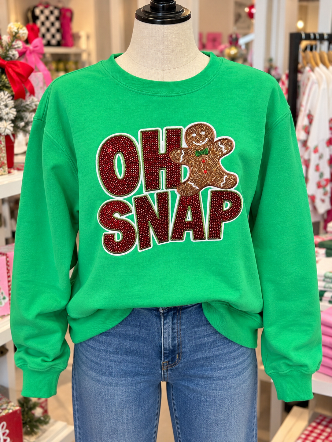Women’s OH SNAP Sequin Sweatshirt