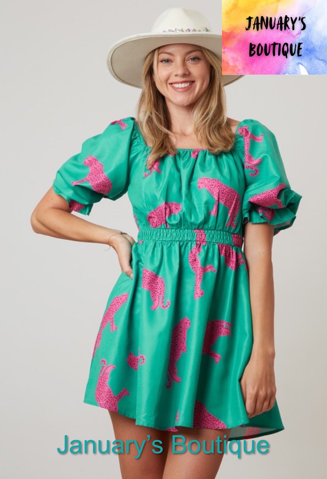 Women’s Cheetah Print Mini Dress