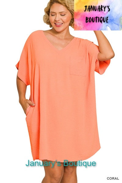 Women’s Plus Coral Airflow Dress