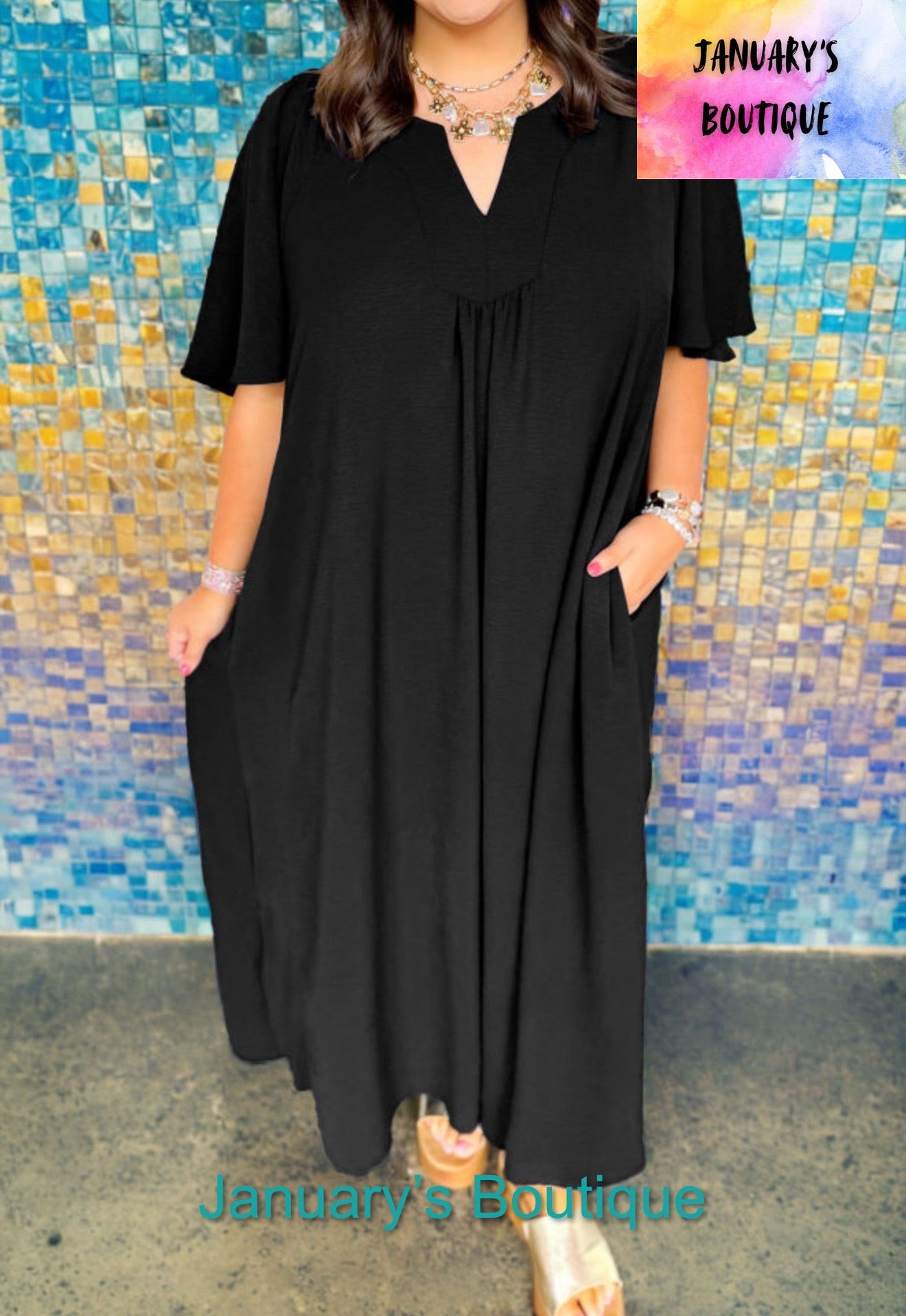 Women’s Plus Black Dress