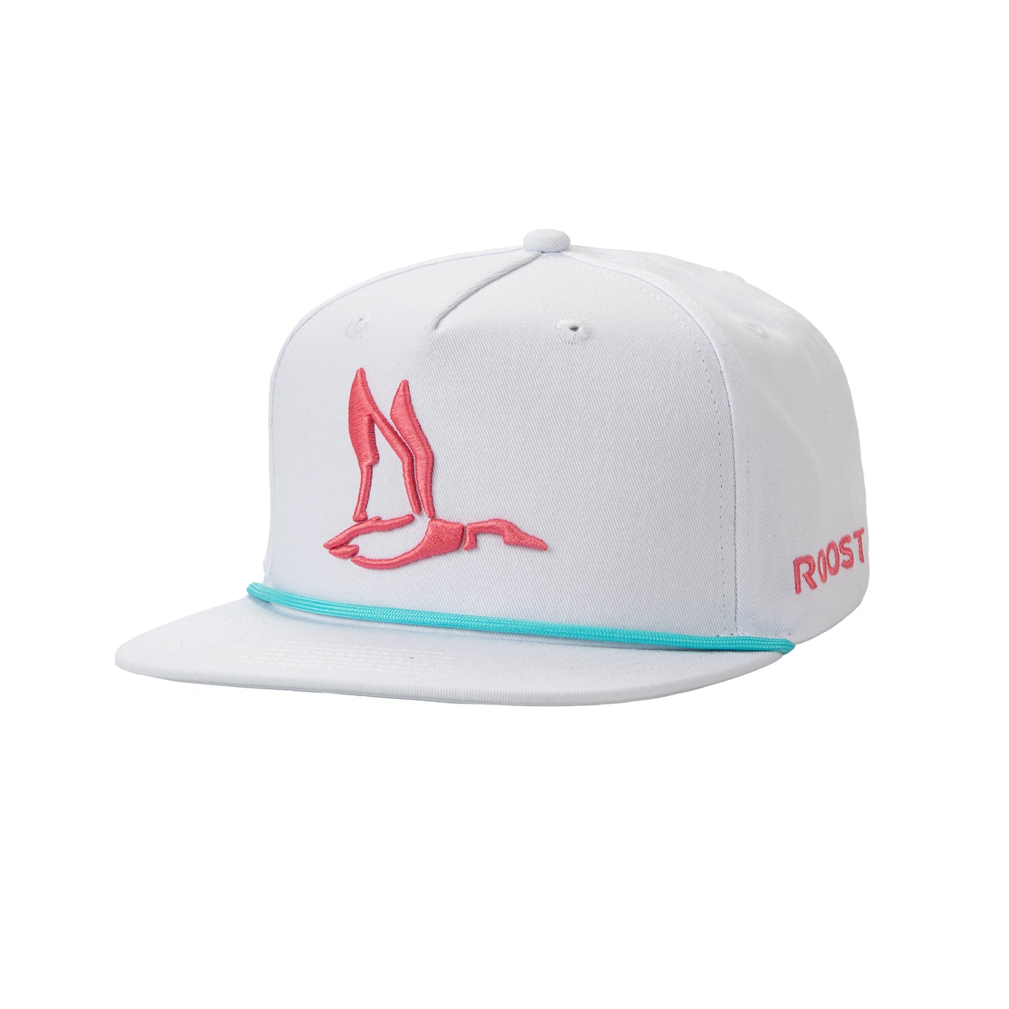 ROOST White With Pink Hat