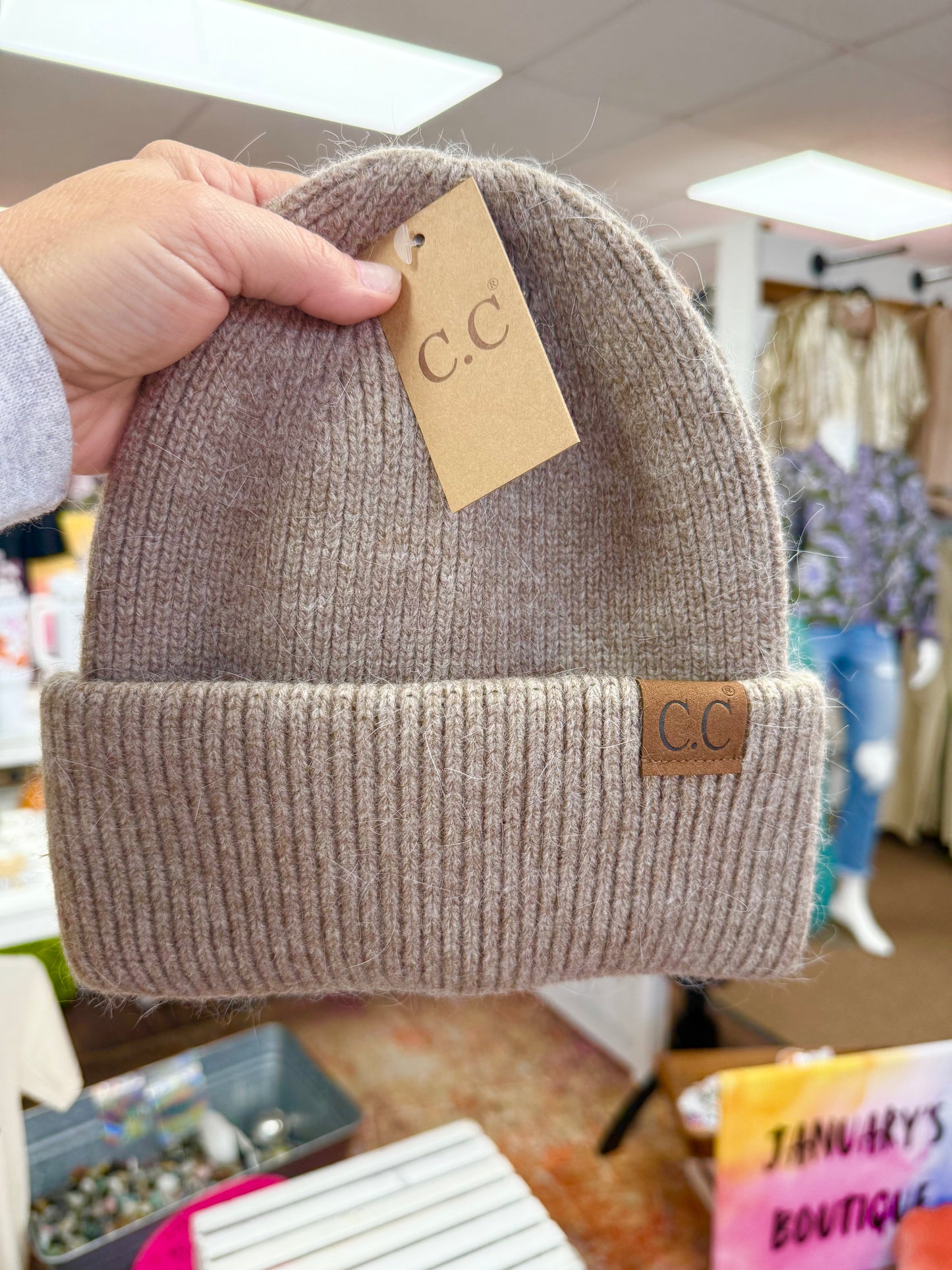 Taupe Beanie