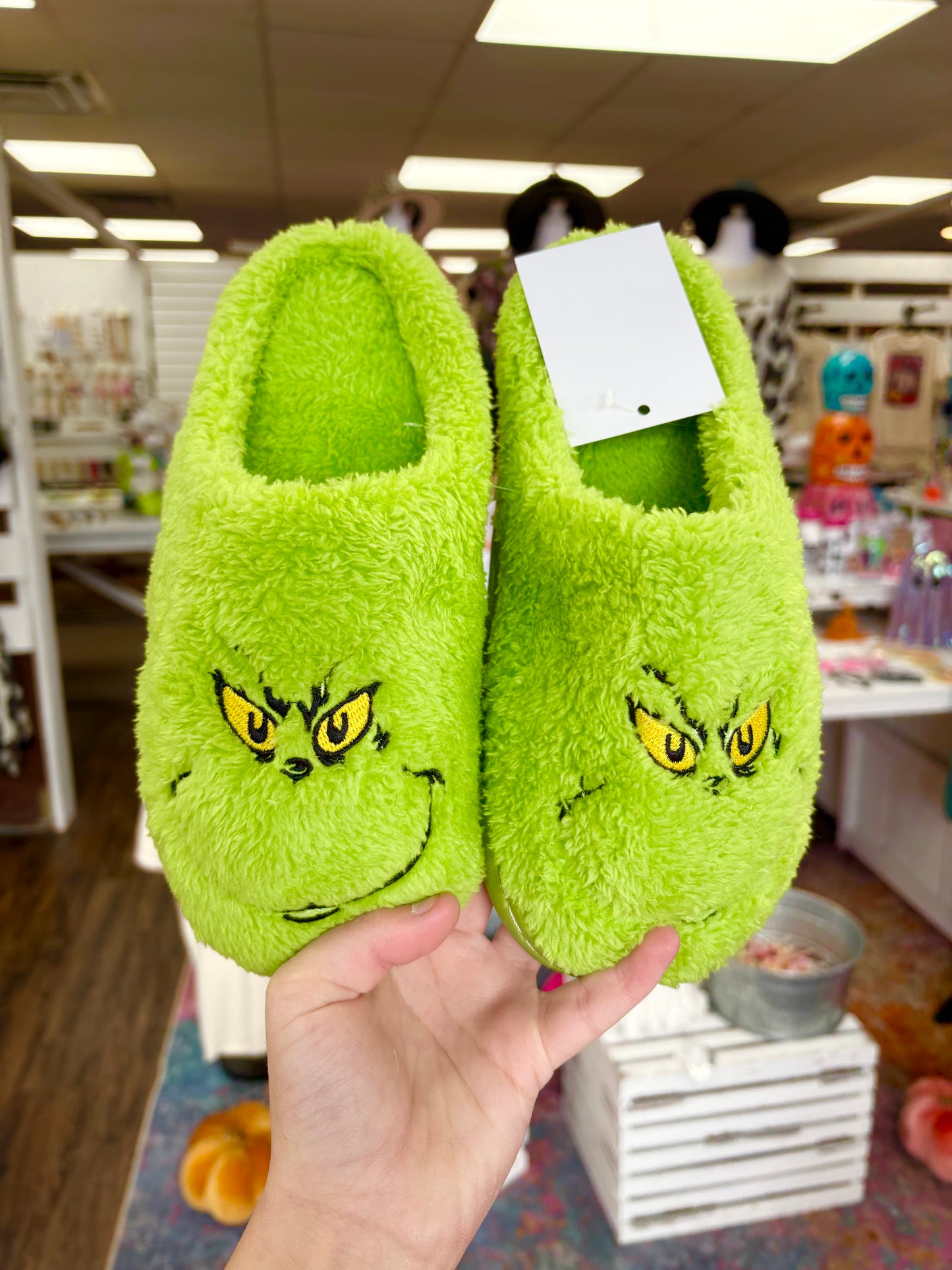 Women’s Neon Grin*h Slippers