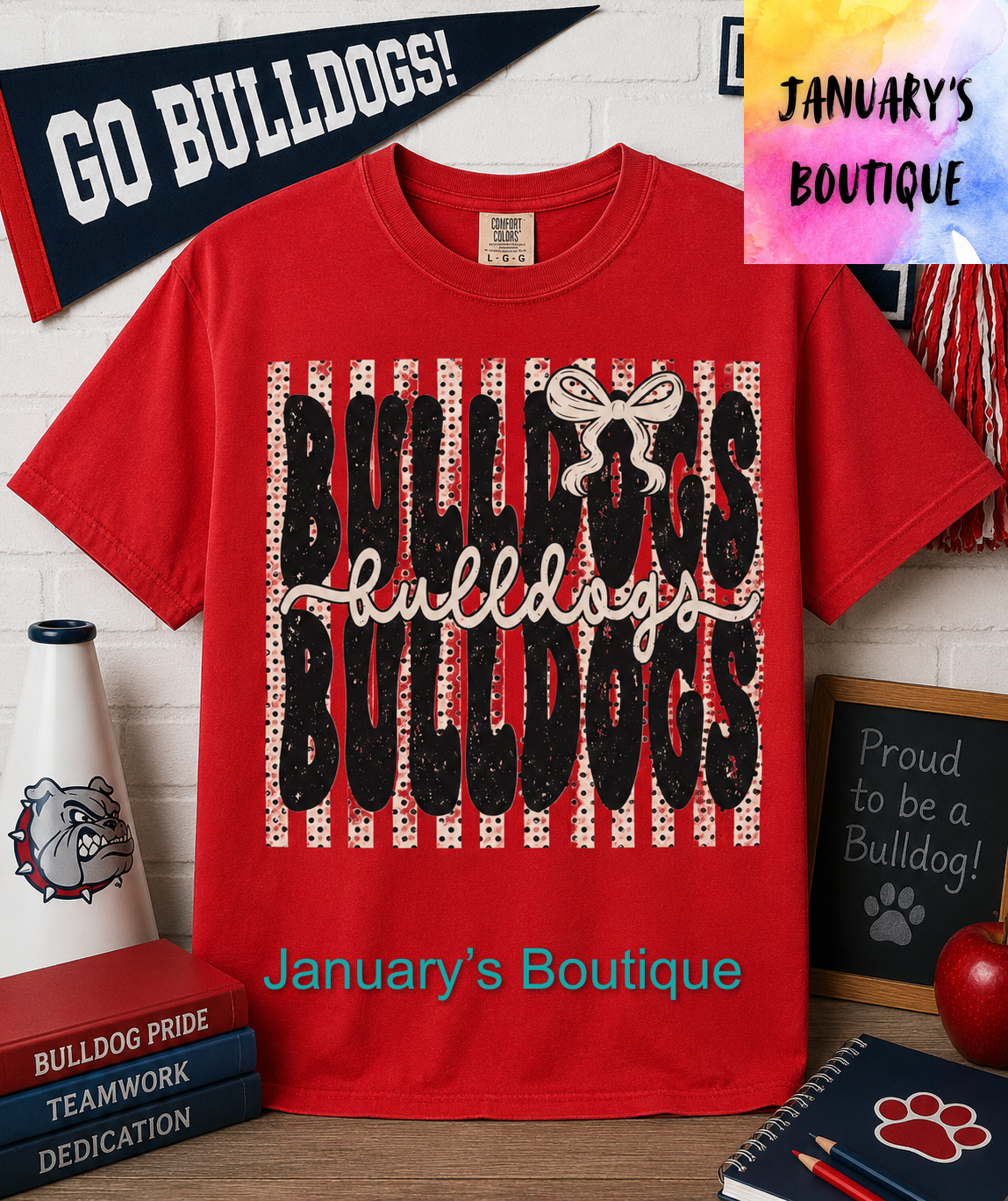 Preorder: Preppy Bulldogs Comfort Colors T-shirt