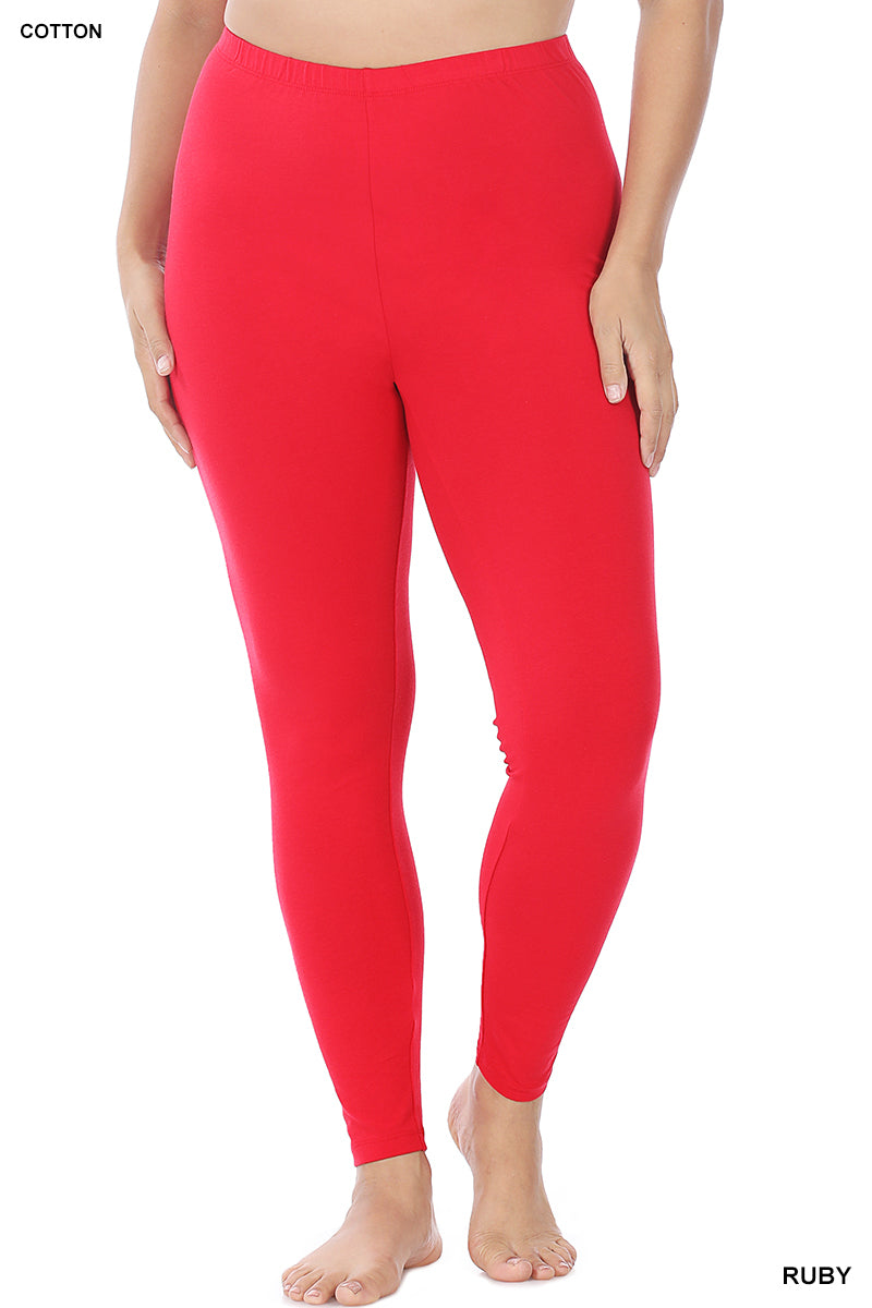 Women’s Plus Red Leggings