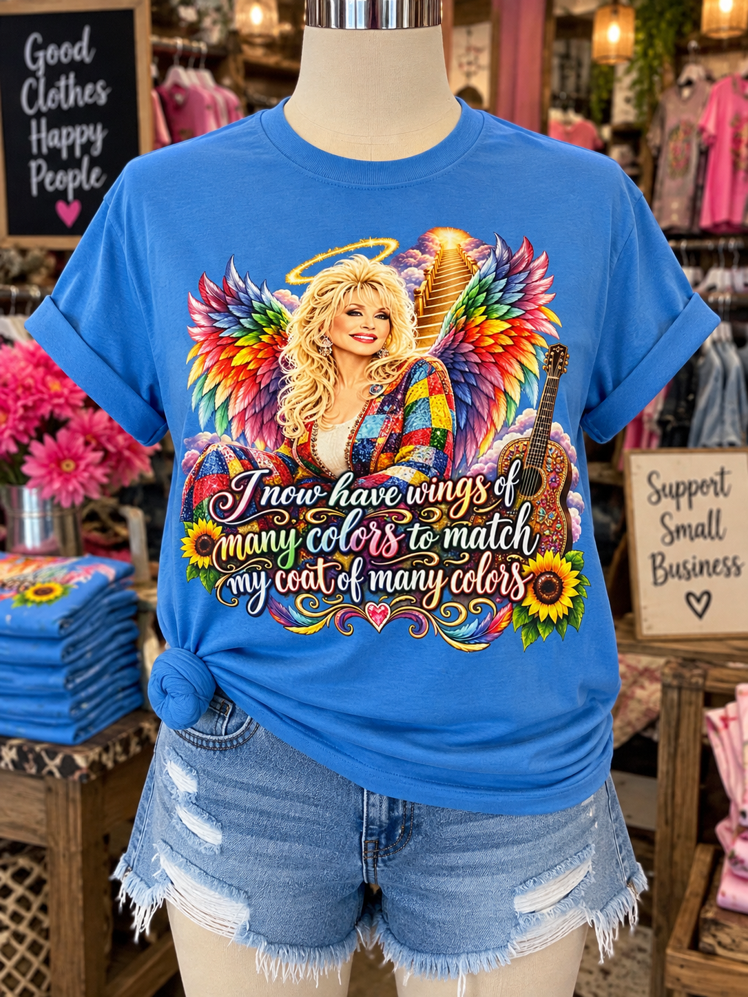 Women’s Blue Dolly Comfort Colors T-shirt