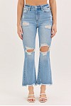 Women's High Rise Crop Bootcut Jeans 26" Inseam