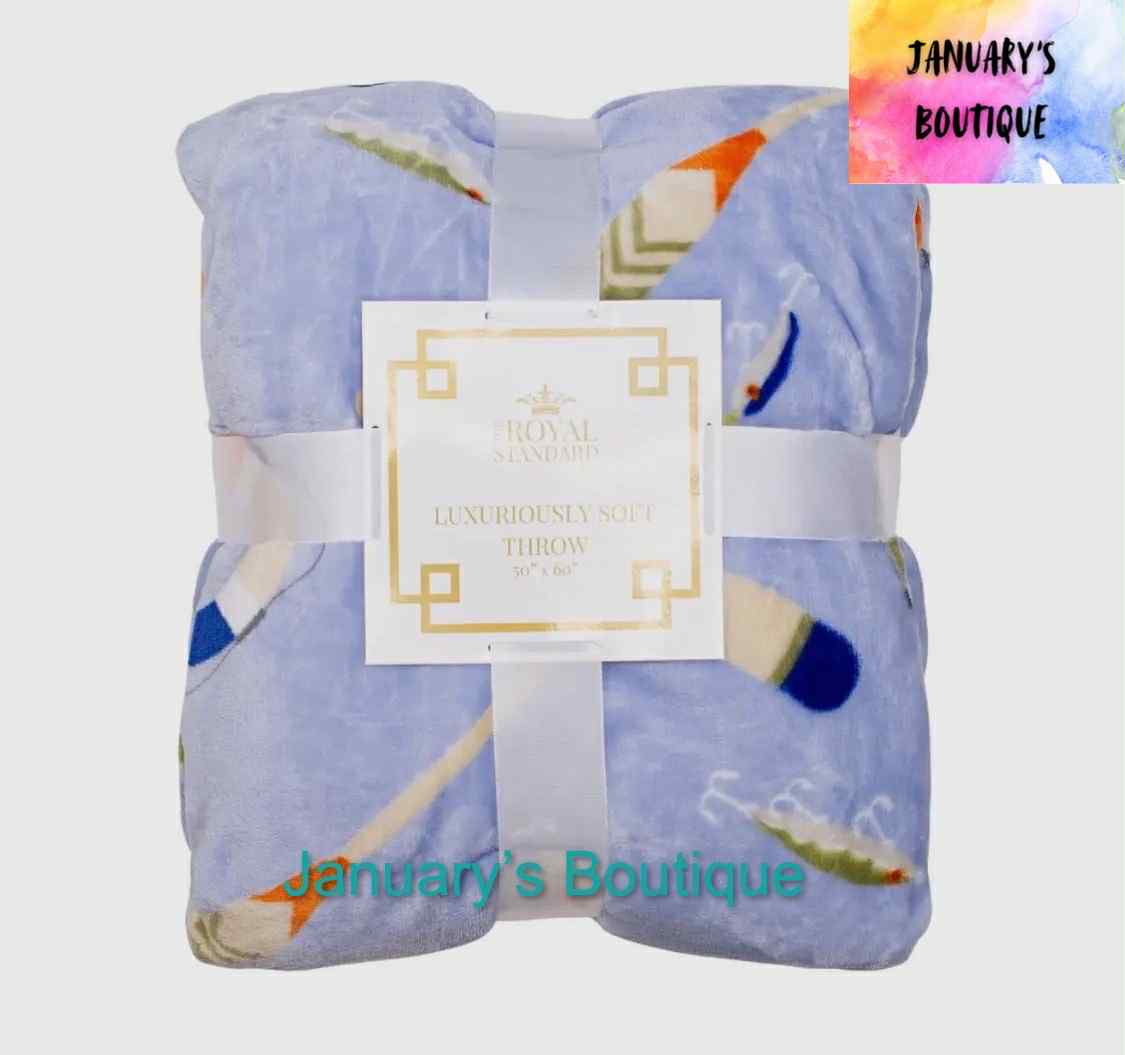 Lake It or Leave It Throw Periwinkle/Multi 50x60