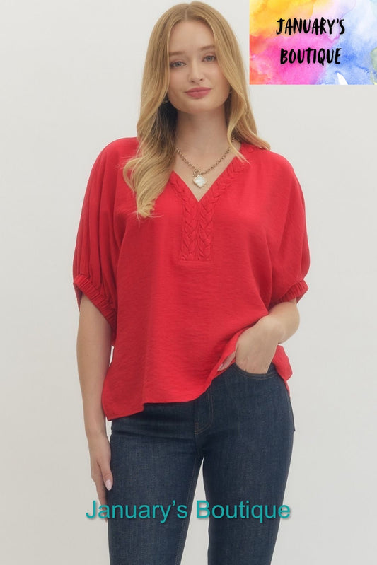 Women’s Red Blouse