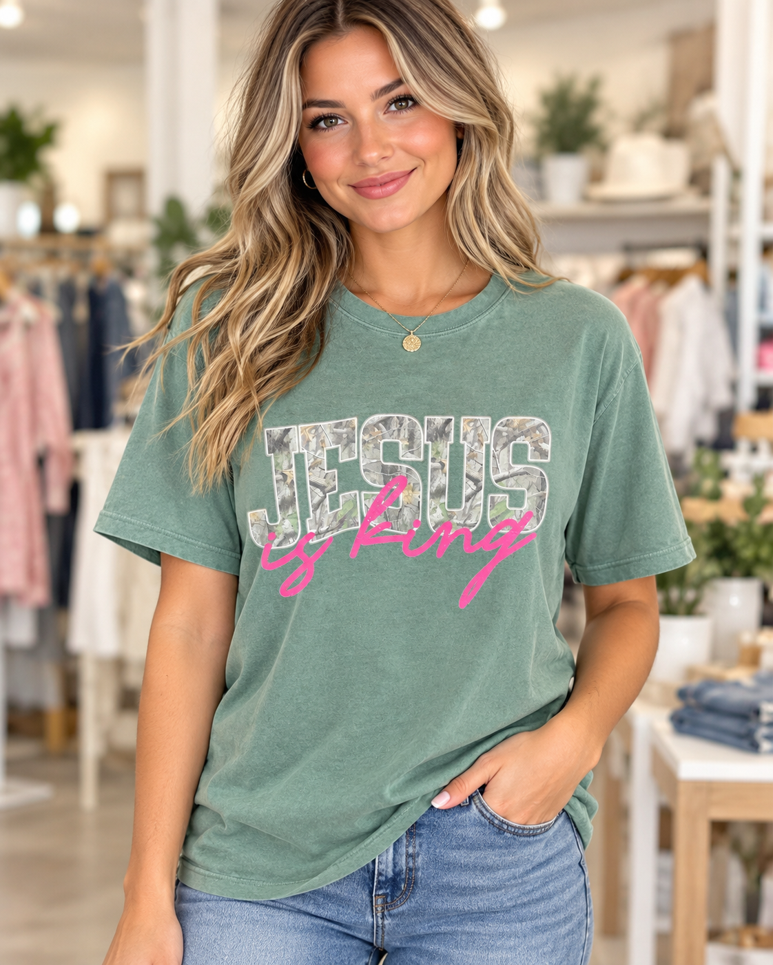 Women’s JESUS is king T-shirt