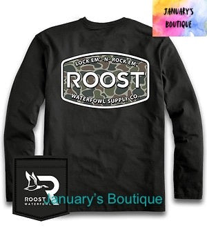 Youth ROOST Camo Black T-shirt