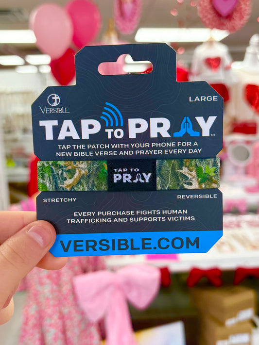 KK Tap To Pray - Forest & Tree Bark Camo - Large