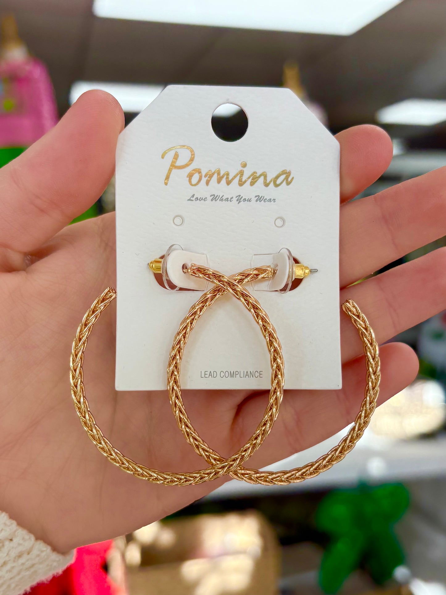 KK Gold Braided Hoops