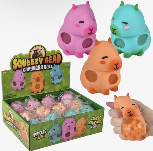KK 3.5” Squeezy Bead Capybara Ball