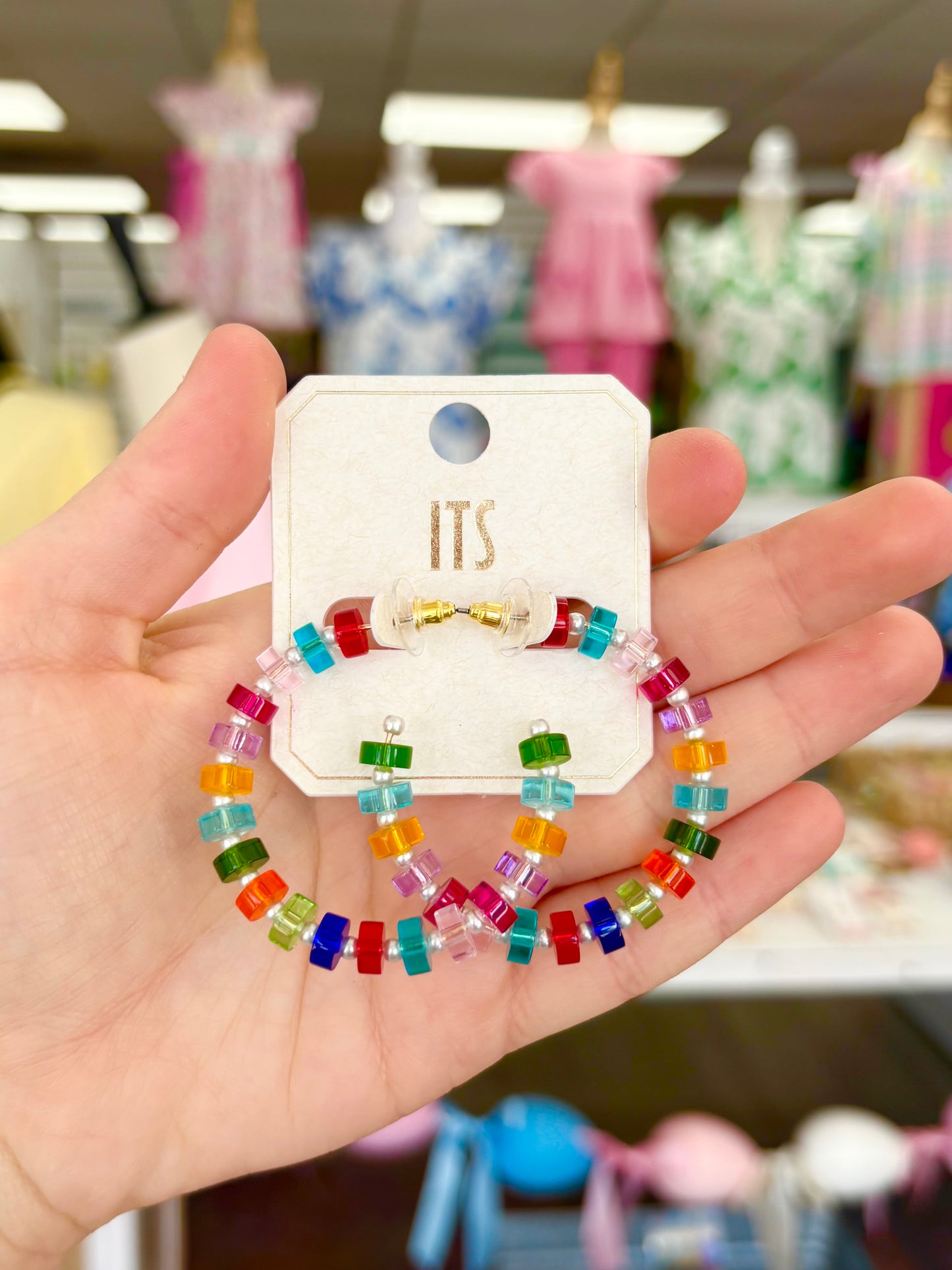 KK Multicolor Glass Hoops