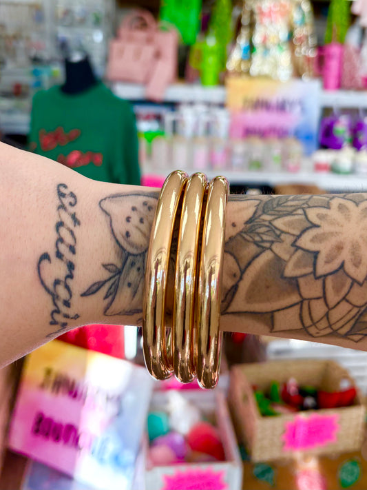 Shiny Gold Set Of Bangles