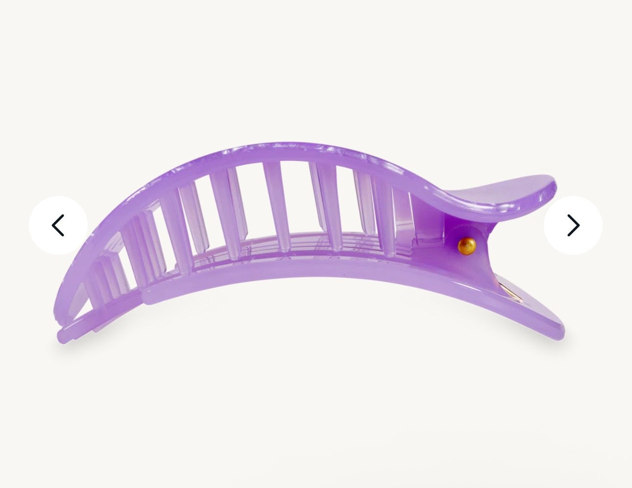 KK Lavender Mist Large Flat Round Hair Clip