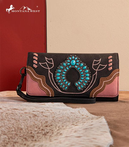 Pink Squash Blossom Wallet