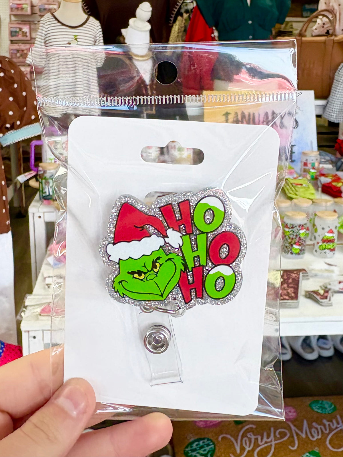 KK HO HO HO Gr*nch Badge Reel