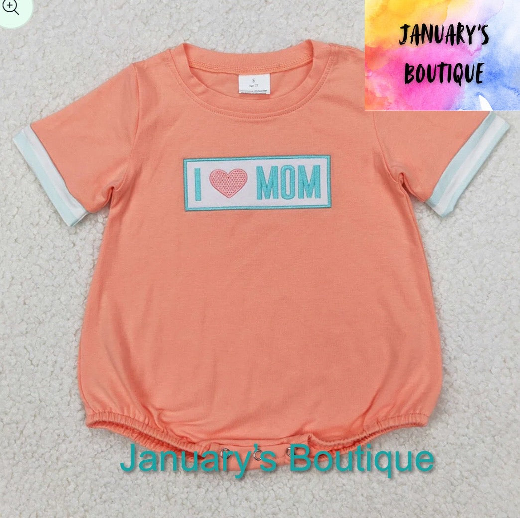 Boy’s I 🩷 Mom Romper