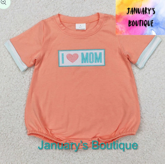 Boy’s I 🩷 Mom Romper