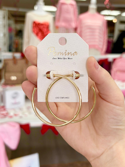KK Classic Large Gold Hoops
