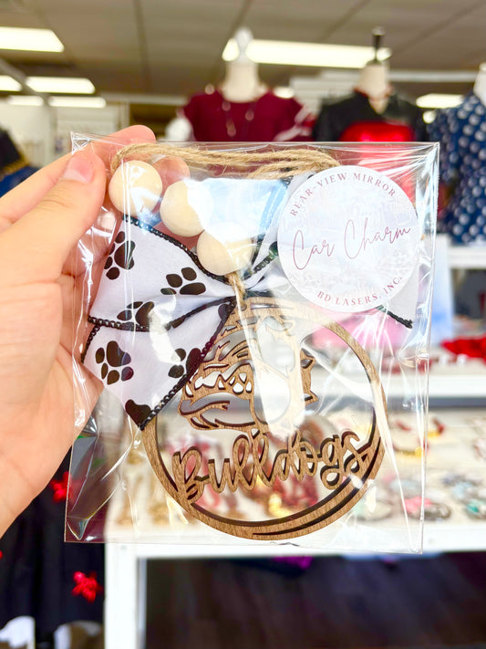 KK Paw Print Bulldogs Car Charm