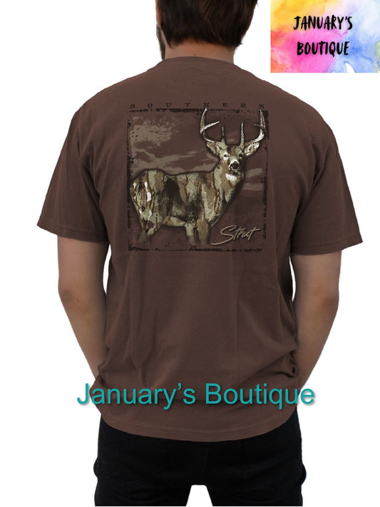 Men’s Southern Strut Camo Deer T-shirt