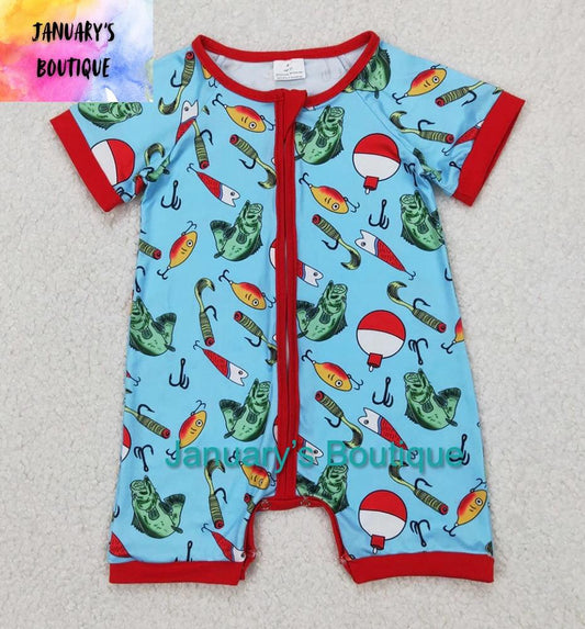 Boy's Fishing Romper