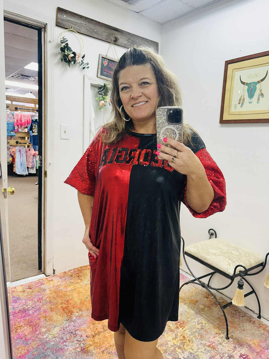 SC Women's Fantastic Fawn Sequin GEORGIA Dress