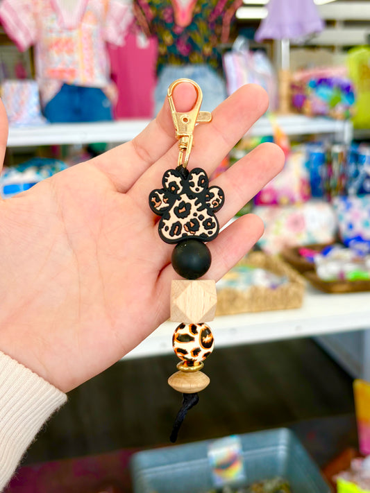KK Leopard Paw Keychain
