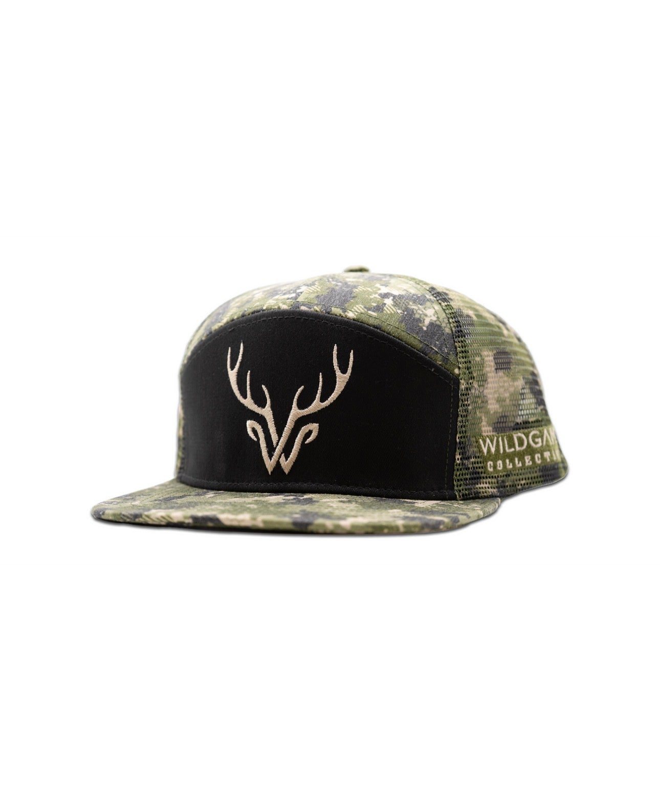Men’s WILDGAME 7 Panel Logo Camo Mesh Hat