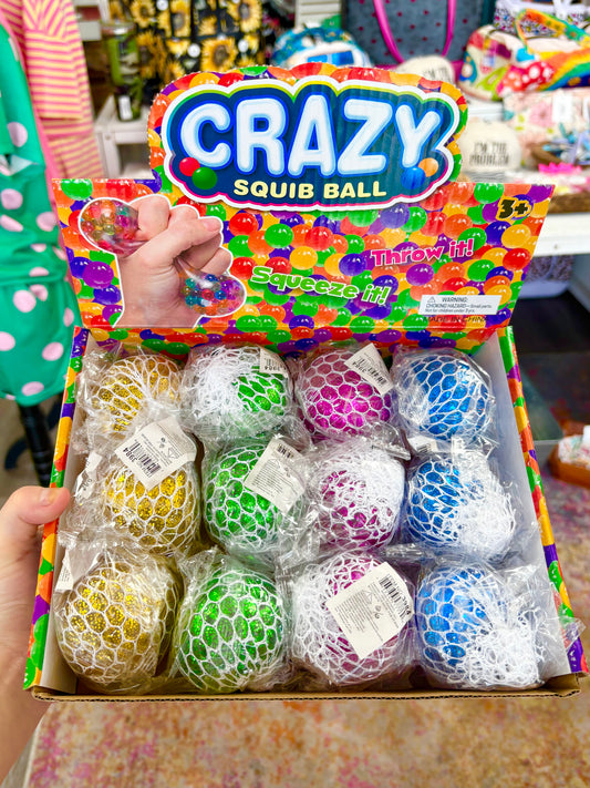 KK Glittery Water Bead Squishy Ball