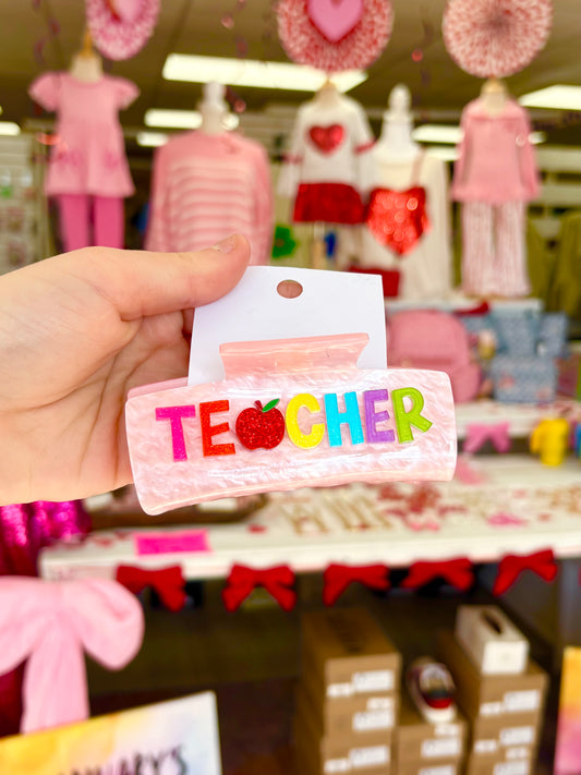 KK Acrylic Teacher Hair Clip