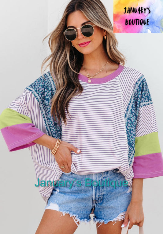 Women’s Color Block Top