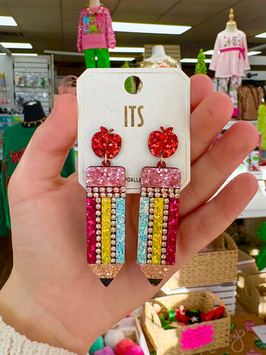 Multicolor Pencil Earrings