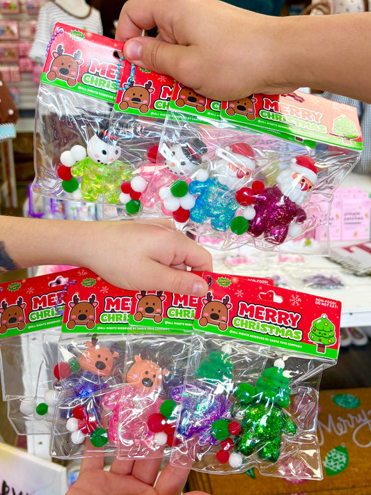 KK Christmas Head Glitter Sugar Squishy