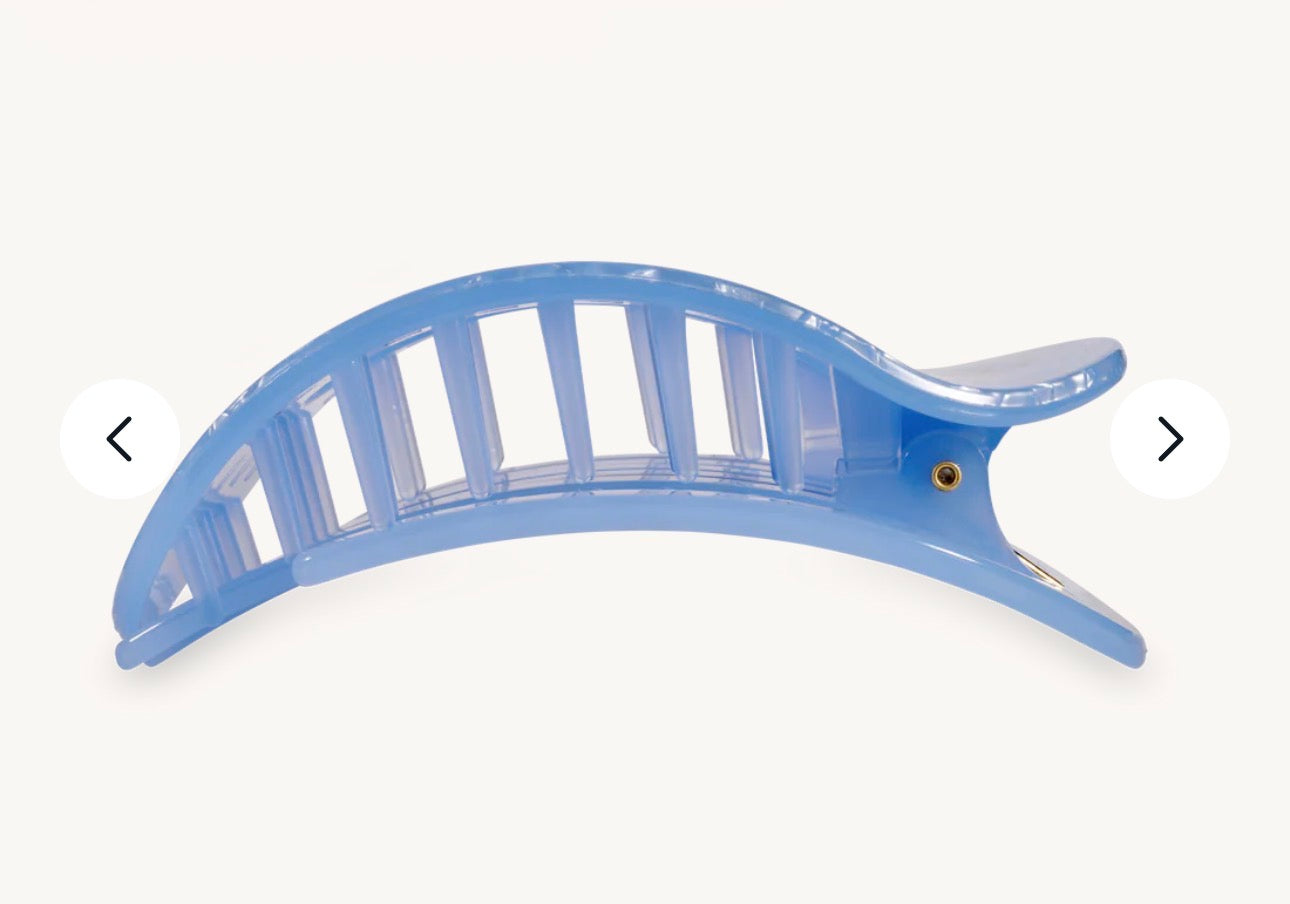 KK Blue Lagoon Large Flat Round Hair Clip