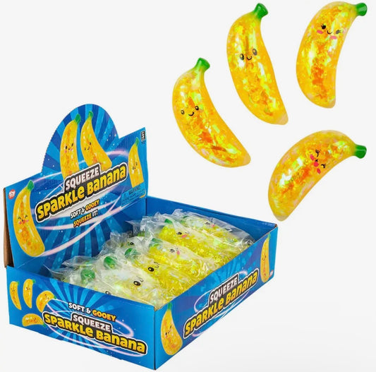 KK iridescent Squishy Banana Toy
