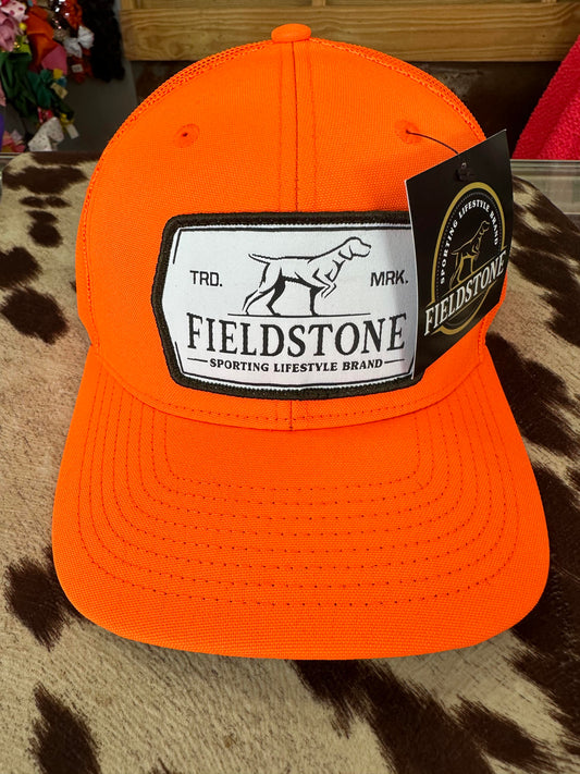 Mens Neon Orange Fieldstone Hat