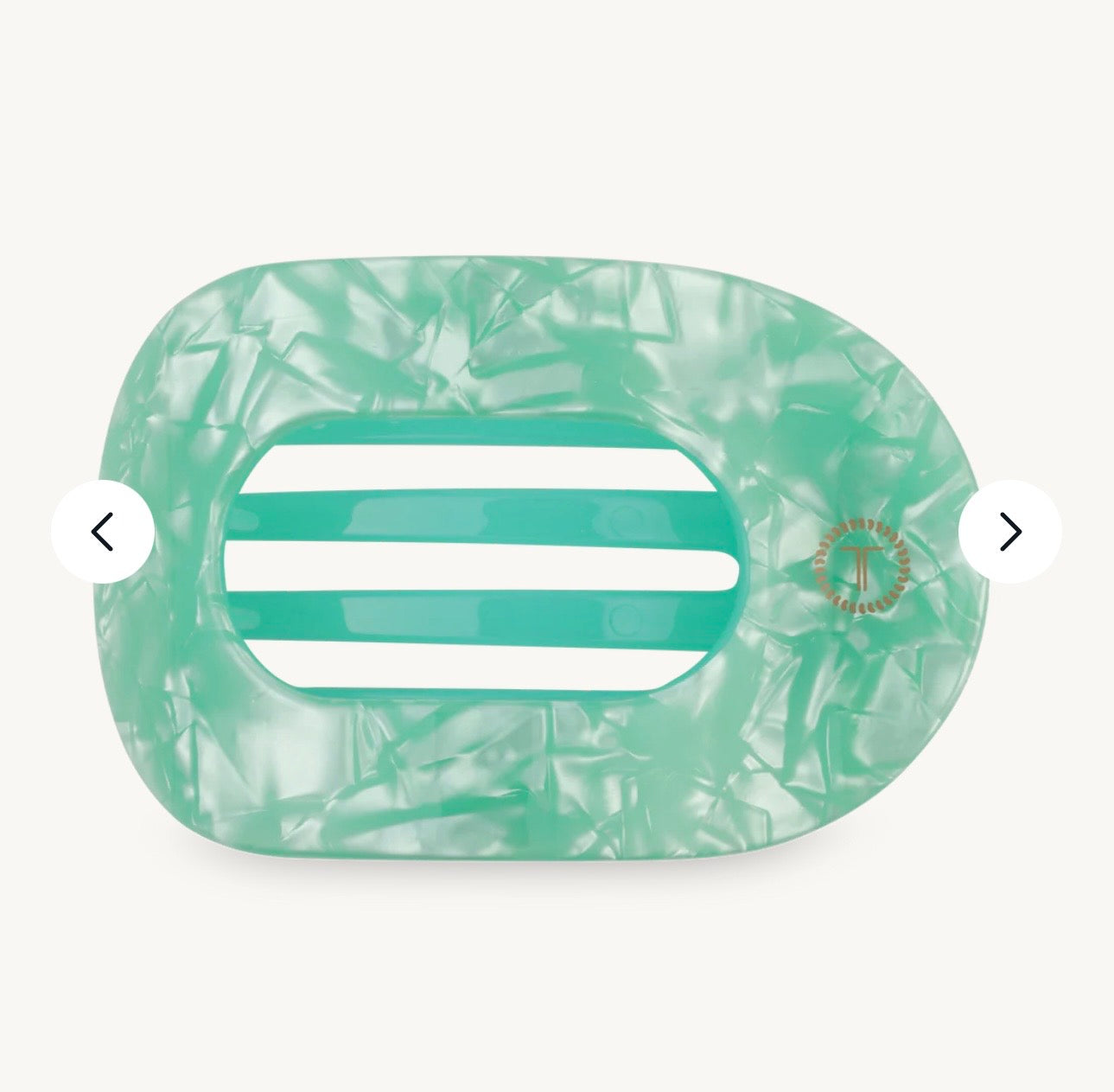 KK Spring Splash Large Flat Round Hair Clip