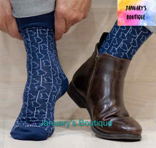 Men's Georgia Socks Navy One Size