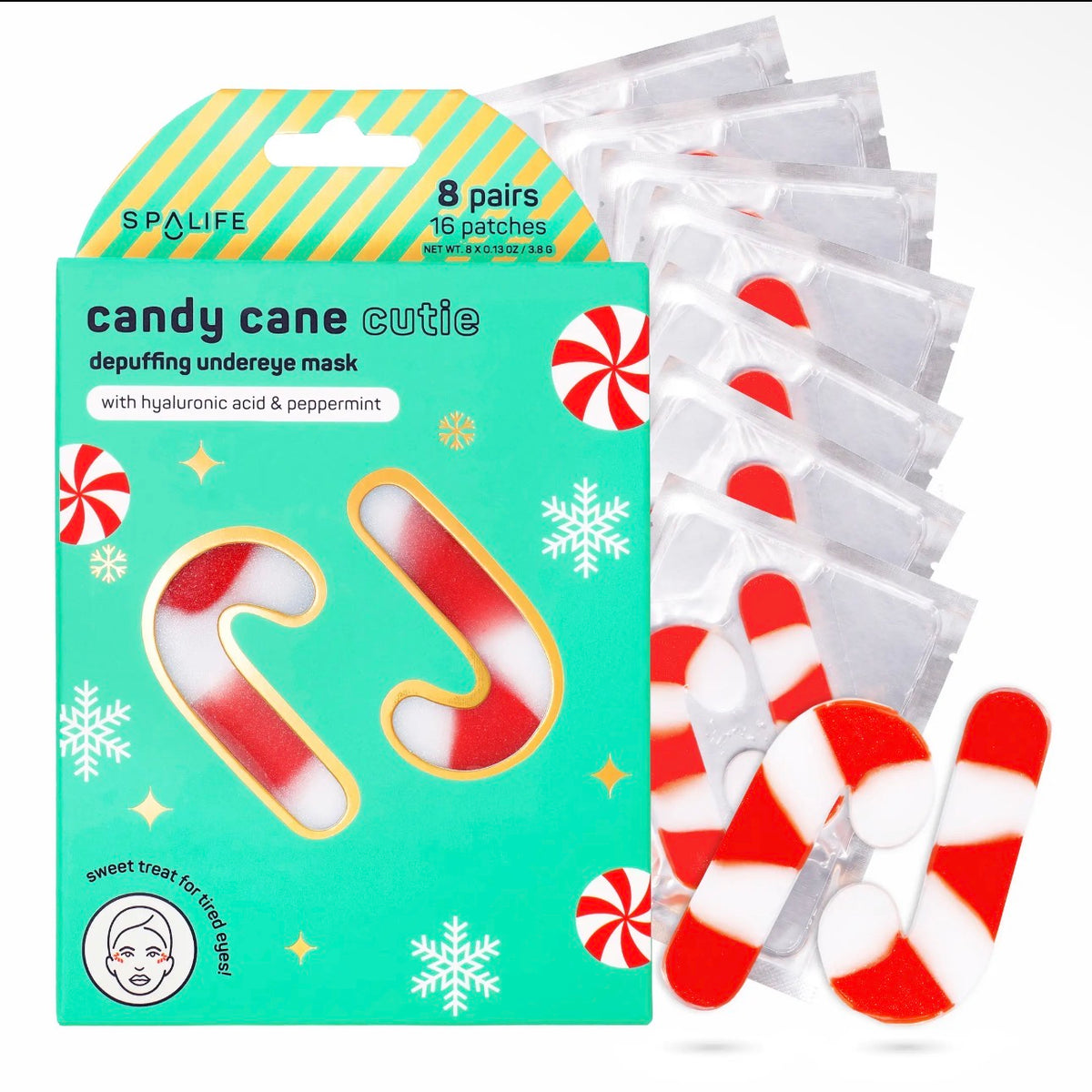 KK Christmas Holiday Candy Cane Cutie
Undereye Patches | 8 Pk