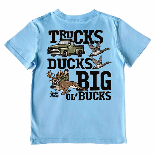 Boys Girls Cardin McCoy "Trucks, Ducks, Bucks" T-shirt