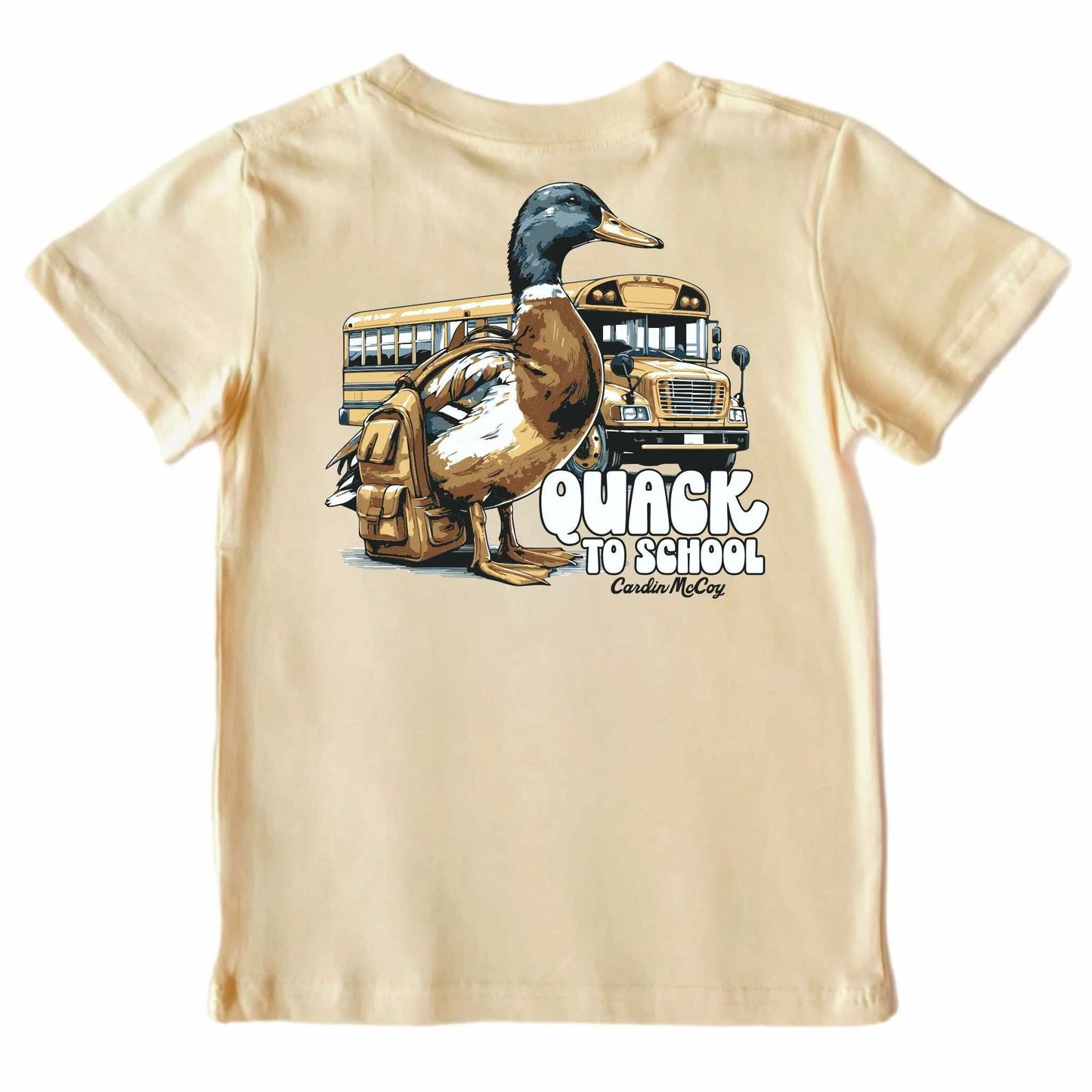 Boys Girls Cardin McCoy "Quack To School" T-shirt