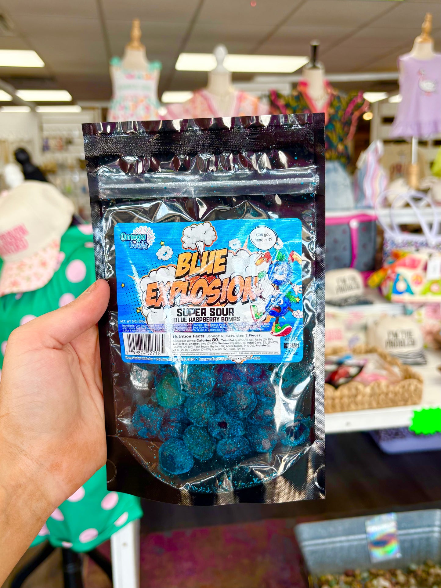 KK Blue Explosion Super Sour Blue Raspberry Gushers